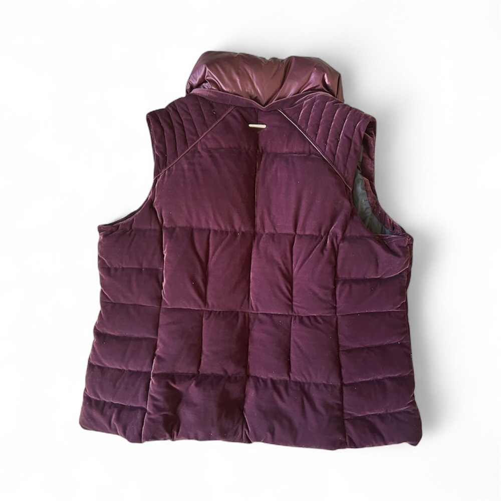 Marc New York women’s burgundy down feather vest. Size 2X​​​​ - Picture 2 of 7